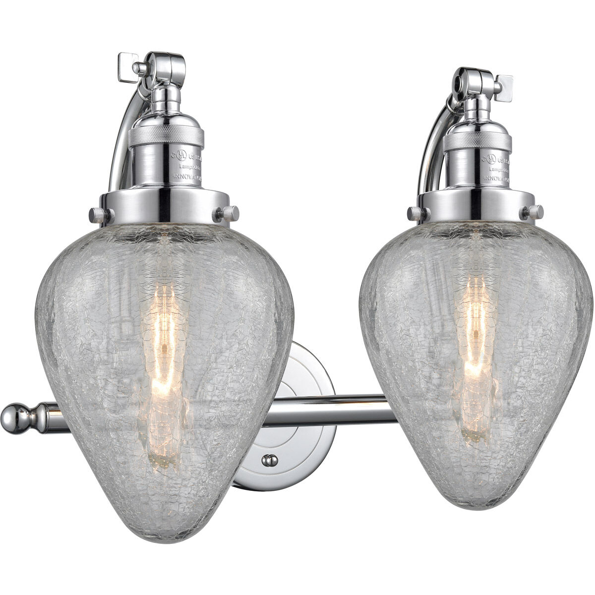 Franklin Restoration Geneseo 2 Light 18 inch Polished Chrome Bath Vanity Light Wall Light, Franklin Restoration