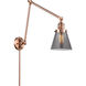 Small Cone 30 inch 60.00 watt Antique Copper Swing Arm Wall Light, Franklin Restoration
