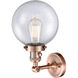 Franklin Restoration Large Beacon LED 8 inch Antique Copper Sconce Wall Light, Franklin Restoration