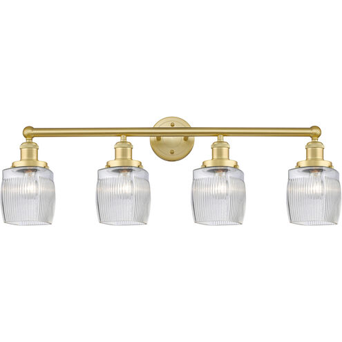 Colton 4 Light 33 inch Satin Gold Bath Vanity Light Wall Light