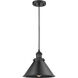 Franklin Restoration Briarcliff LED 10 inch Matte Black Mini Pendant Ceiling Light, Franklin Restoration