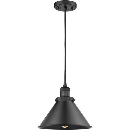 Franklin Restoration Briarcliff LED 10 inch Matte Black Mini Pendant Ceiling Light, Franklin Restoration