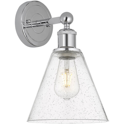Berkshire 1 Light 8 inch Polished Chrome and Seedy Sconce Wall Light