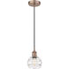 Edison Rochester 1 Light 5.88 inch Antique Copper Cord Hung Mini Pendant Ceiling Light