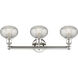 Edison Ithaca 3 Light 24 inch Polished Nickel Bath Vanity Light Wall Light