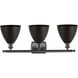 Ballston Dome 3 Light 28 inch Oil Rubbed Bronze Bath Vanity Light Wall Light