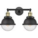 Franklin Restoration Hampden LED 17.88 inch Brushed Brass Bath Vanity Light Wall Light in Seedy Glass