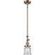 Franklin Restoration Canton 1 Light 6.5 inch Antique Copper Mini Pendant Ceiling Light in Incandescent, Seedy, Franklin Restoration