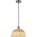 Ballston Bristol Natural II 1 Light 11.75 inch Antique Copper Mini Pendant Ceiling Light