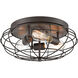 Providence 3 Light 15 inch Oil Rubbed Bronze Flush Mount Ceiling Light, Austere