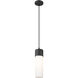 Downtown Urban Bolivar 1 Light 4.75 inch Matte Black Pendant Ceiling Light in White