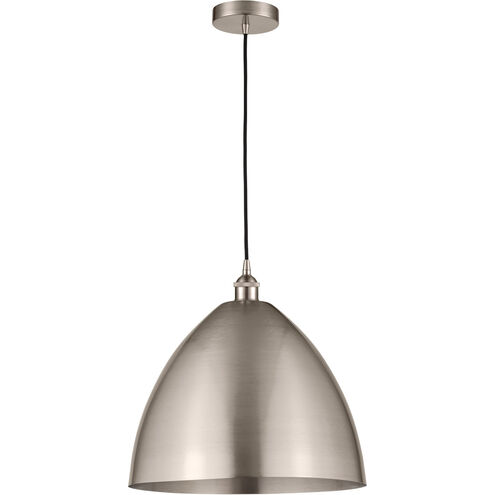 Edison Dome 1 Light 16 inch Brushed Satin Nickel Mini Pendant Ceiling Light