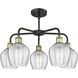 Norfolk 5 Light 23.75 inch Black Antique Brass Chandelier Ceiling Light in Clear