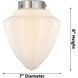 Edison Bullet LED 8 inch Polished Chrome Mini Pendant Ceiling Light