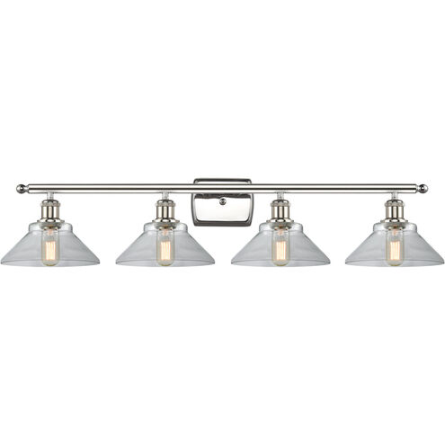 Ballston Orwell LED 36 inch Polished Nickel Bath Vanity Light Wall Light in Clear Glass, Ballston