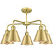 Ballston 5 Light 24.5 inch Satin Gold Chandelier Ceiling Light