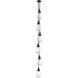 Malone 6 Light 8 inch Matte Black Multi Pendant Ceiling Light in Clear Glass, Cord Hung