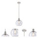 Ballston Athens LED 8 inch White and Polished Chrome Pendant Ceiling Light, Ballston