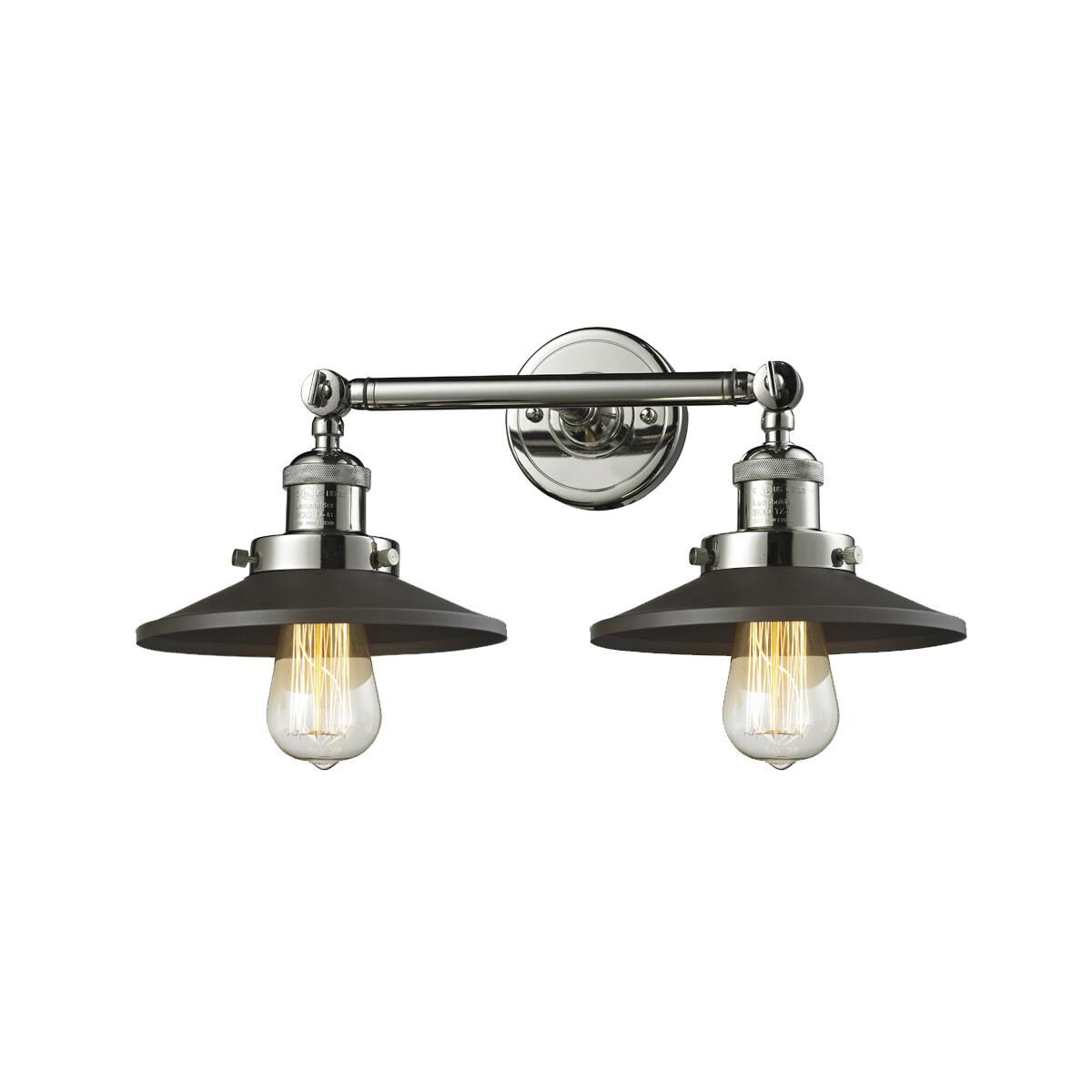 Innovations Lighting 208 PN M6BK LED Franklin Restoration Railroad