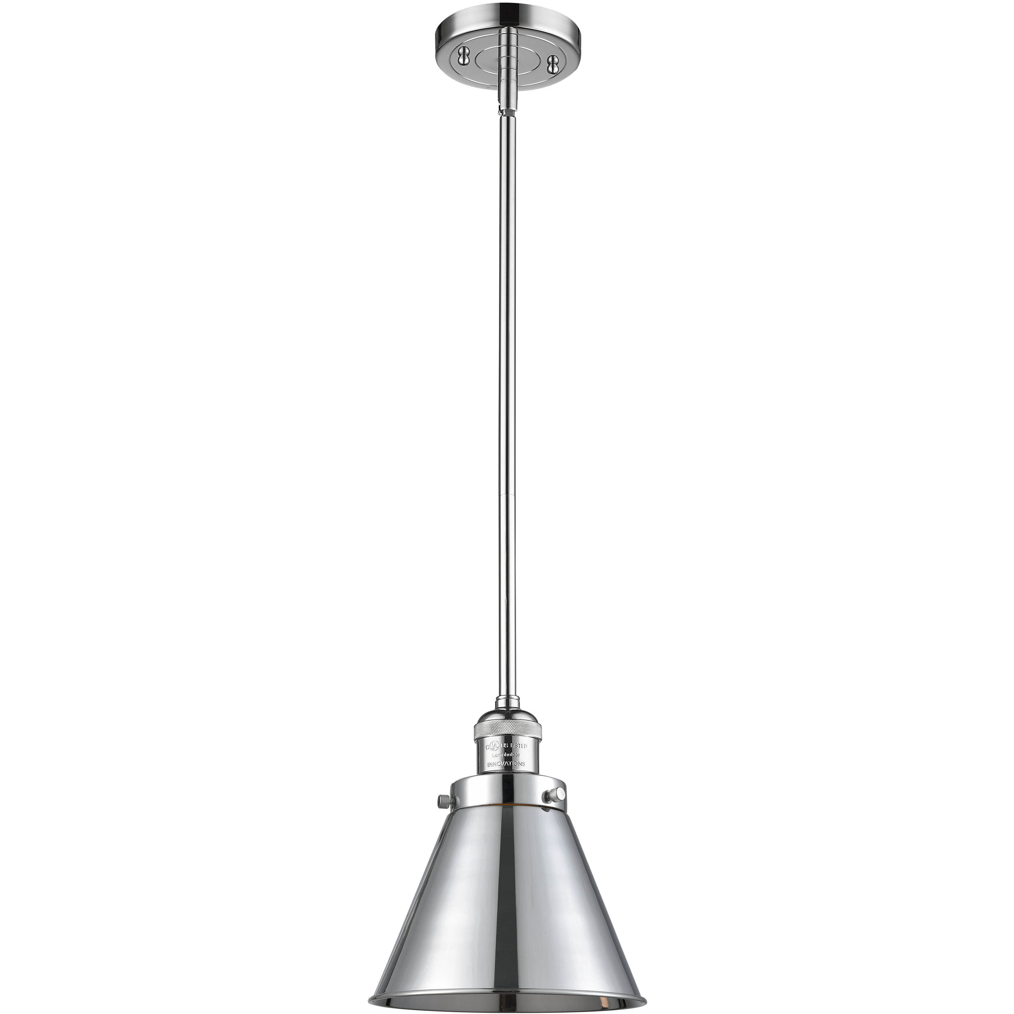 Franklin Restoration Appalachian LED 8 inch Polished Chrome Mini Pendant Ceiling Light, Franklin Restoration