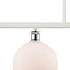 Ballston Athens LED 48 inch White and Polished Chrome Island Light Ceiling Light in Matte White Glass, Ballston