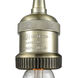 Franklin Restoration Bare Bulb 1 Light 2 inch Antique Brass Mini Pendant Ceiling Light, Franklin Restoration