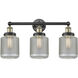 Stanton 3 Light 24 inch Black Antique Brass Bath Vanity Light Wall Light