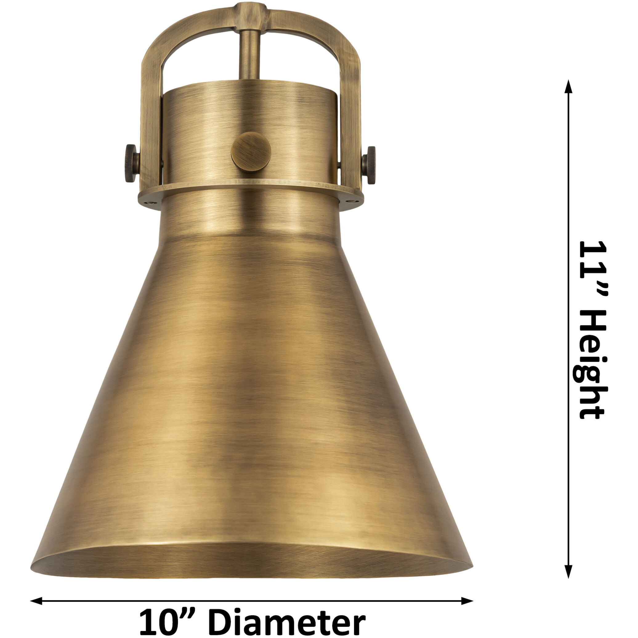 Newton Cone 3 Light 42 inch Satin Nickel Island Light With Curved Shade Holder Ceiling Light