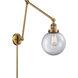 Large Beacon 30 inch 3.50 watt Brushed Brass Swing Arm Wall Light, Franklin Restoration