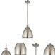 Ballston Dome LED 9 inch Brushed Satin Nickel Pendant Ceiling Light