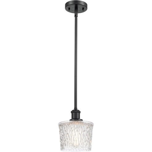 Ballston Niagra 1 Light 7 inch Matte Black Pendant Ceiling Light, Ballston