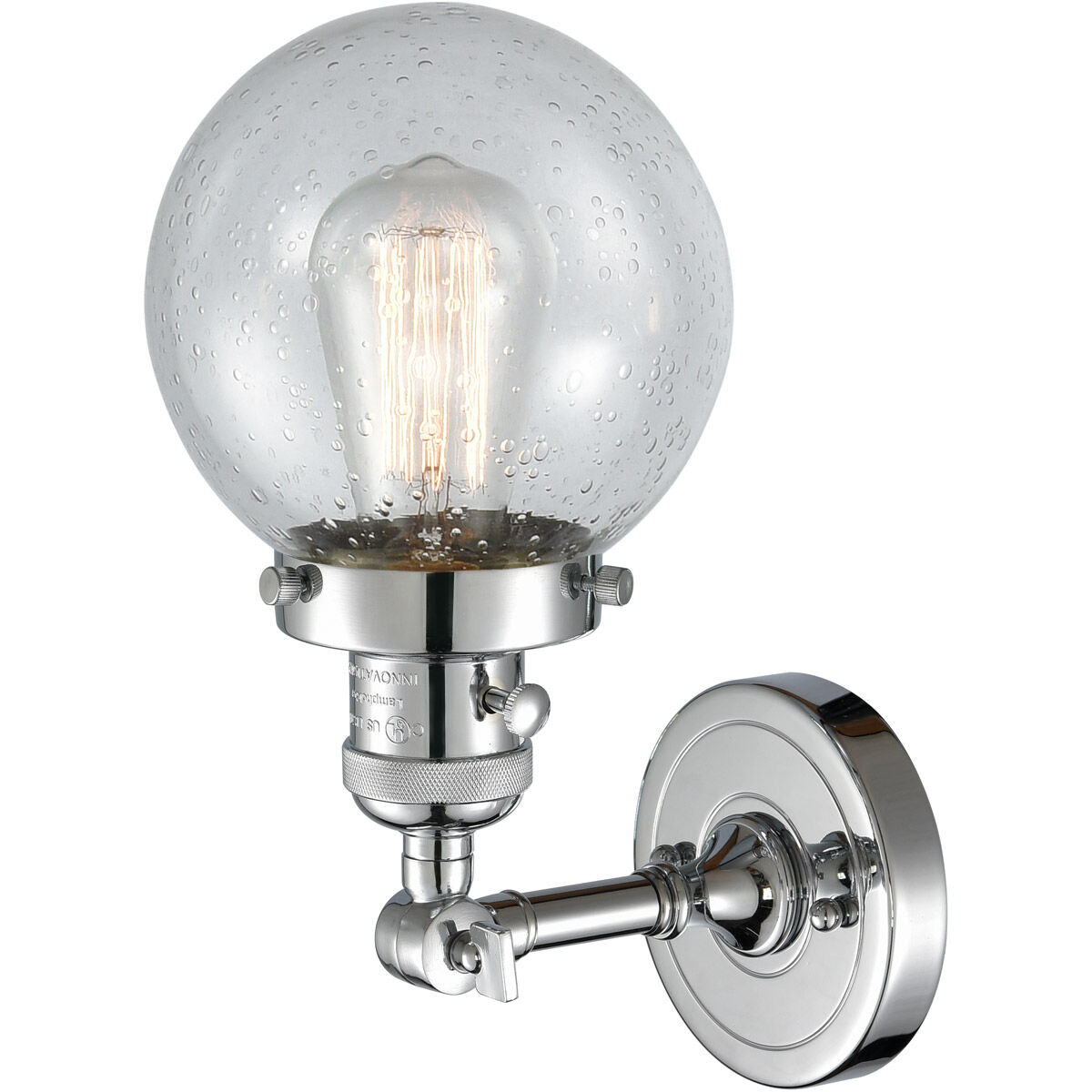 Franklin Restoration Beacon LED 6 inch Polished Chrome Sconce Wall Light, Franklin Restoration