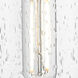 Bolivar 1 Light 4 inch Brushed Brass Sconce Wall Light in Seedy Glass