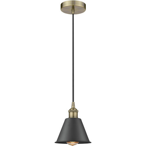 Edison Smithfield LED 7 inch Antique Brass Mini Pendant Ceiling Light