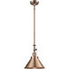 Franklin Restoration Briarcliff LED 10 inch Antique Copper Mini Pendant Ceiling Light, Franklin Restoration