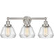 Fulton 3 Light 24.5 inch Brushed Satin Nickel Bath Vanity Light Wall Light