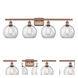 Ballston Athens LED 36 inch Antique Copper Bath Vanity Light Wall Light, Ballston