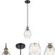 Ballston Cindyrella 1 Light 6 inch Black Antique Brass Mini Pendant Ceiling Light
