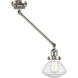 Olean 18 inch 60.00 watt Satin Nickel Swing Arm Wall Light, Franklin Restoration