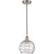 Edison Athens Deco Swirl 1 Light 8.00 inch Mini Pendant