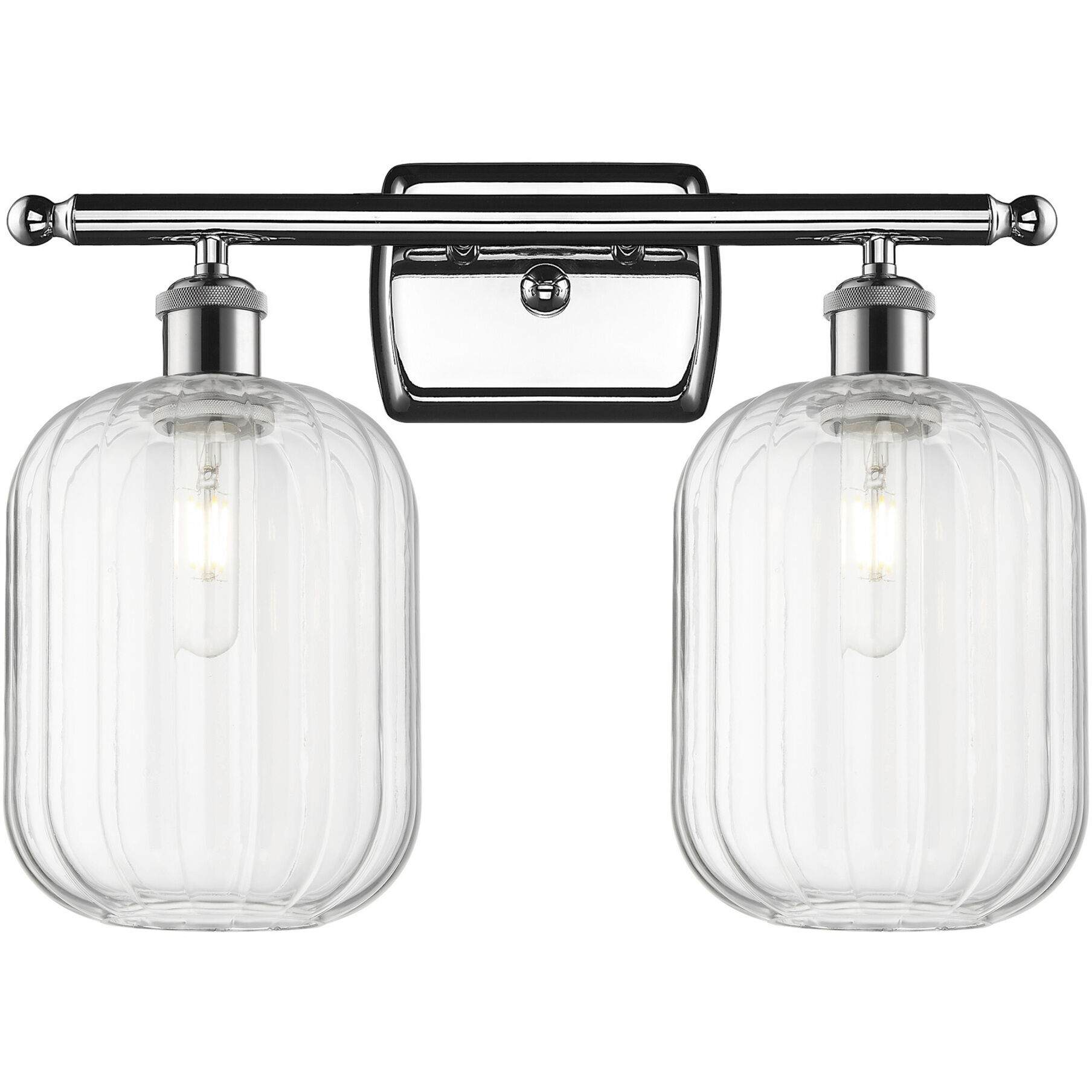 Ballston Preston 2 Light 16.75 inch Polished Chrome Bath Vanity Light Wall Light in Clear