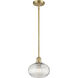 Ballston Ithaca 1 Light 8 inch Satin Gold Stem Hung Mini Pendant Ceiling Light
