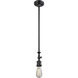 Franklin Restoration Cone LED 8 inch Matte Black Mini Pendant Ceiling Light in Clear, Franklin Restoration