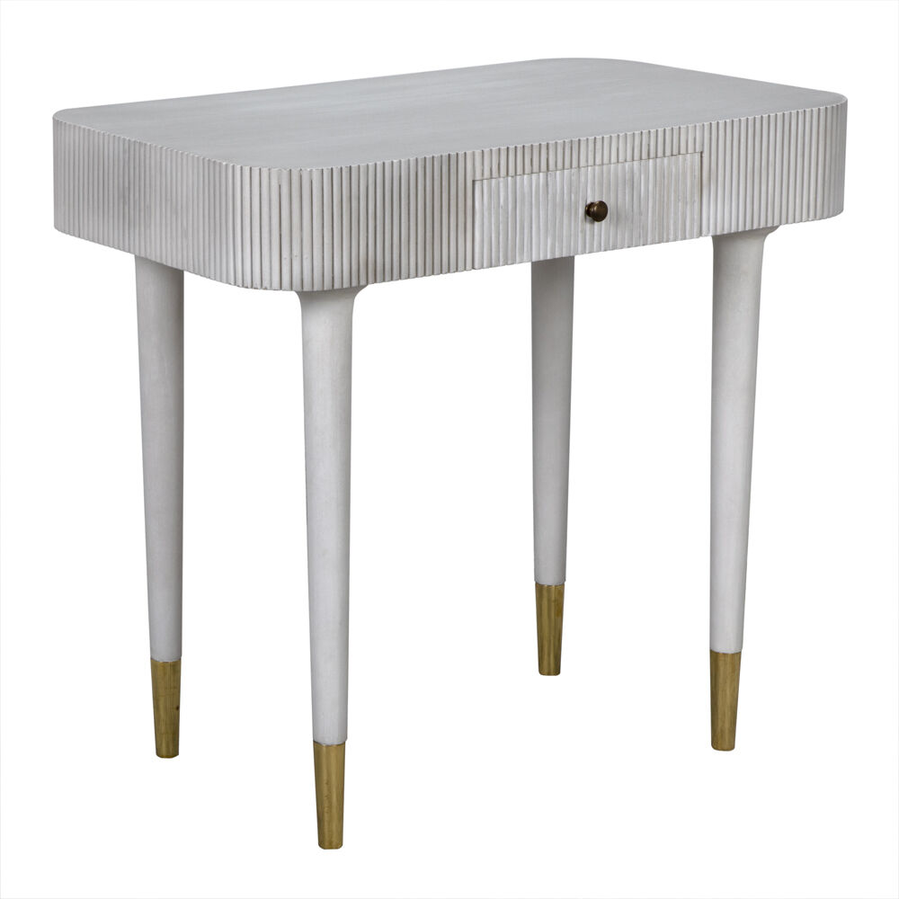 Celine 33 X 20 inch White Wash Desk/Side Table