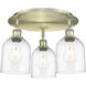 Ballston Bella 3 Light 17.25 inch Antique Brass Flush Mount Ceiling Light