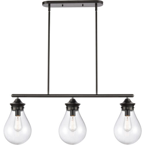 Genesis LED 39 inch Matte Black Island Light Ceiling Light