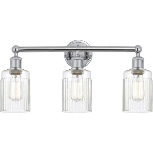 Hadley 3 Light 22.5 inch Polished Chrome Bath Vanity Light Wall Light in Clear Glass