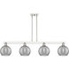 Arcadia Athens Deco Swirl Island Light Ceiling Light in Polished Nickel