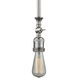 Franklin Restoration Bare Bulb 1 Light 4 inch Polished Nickel Mini Pendant Ceiling Light in Incandescent, Franklin Restoration