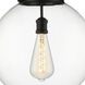 Beacon 1 Light 15.75 inch Matte Black Pendant Ceiling Light